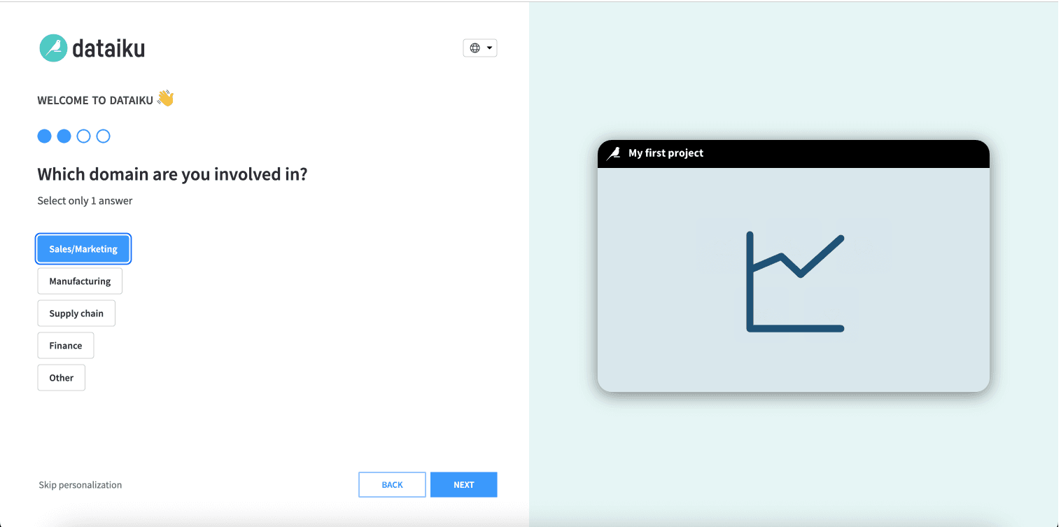 Onboarding step 3